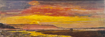 L'année commence bien, aquarelle, 45x18 cm, 2026
